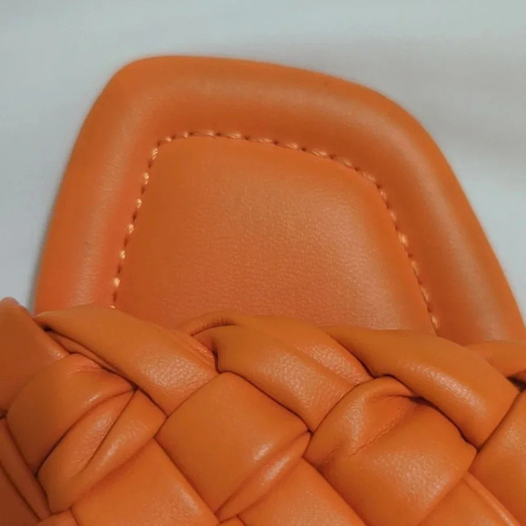 A New Day Carissa Slide Sandals with Memory Foam Insole, Color Orange Size 8 - Picture 5 of 9